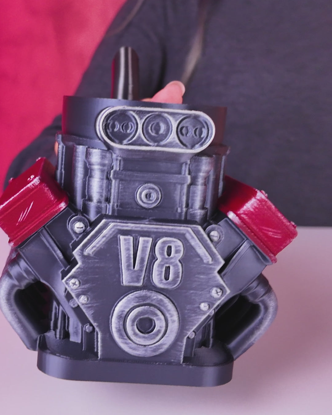 V8 Engine Can Holder