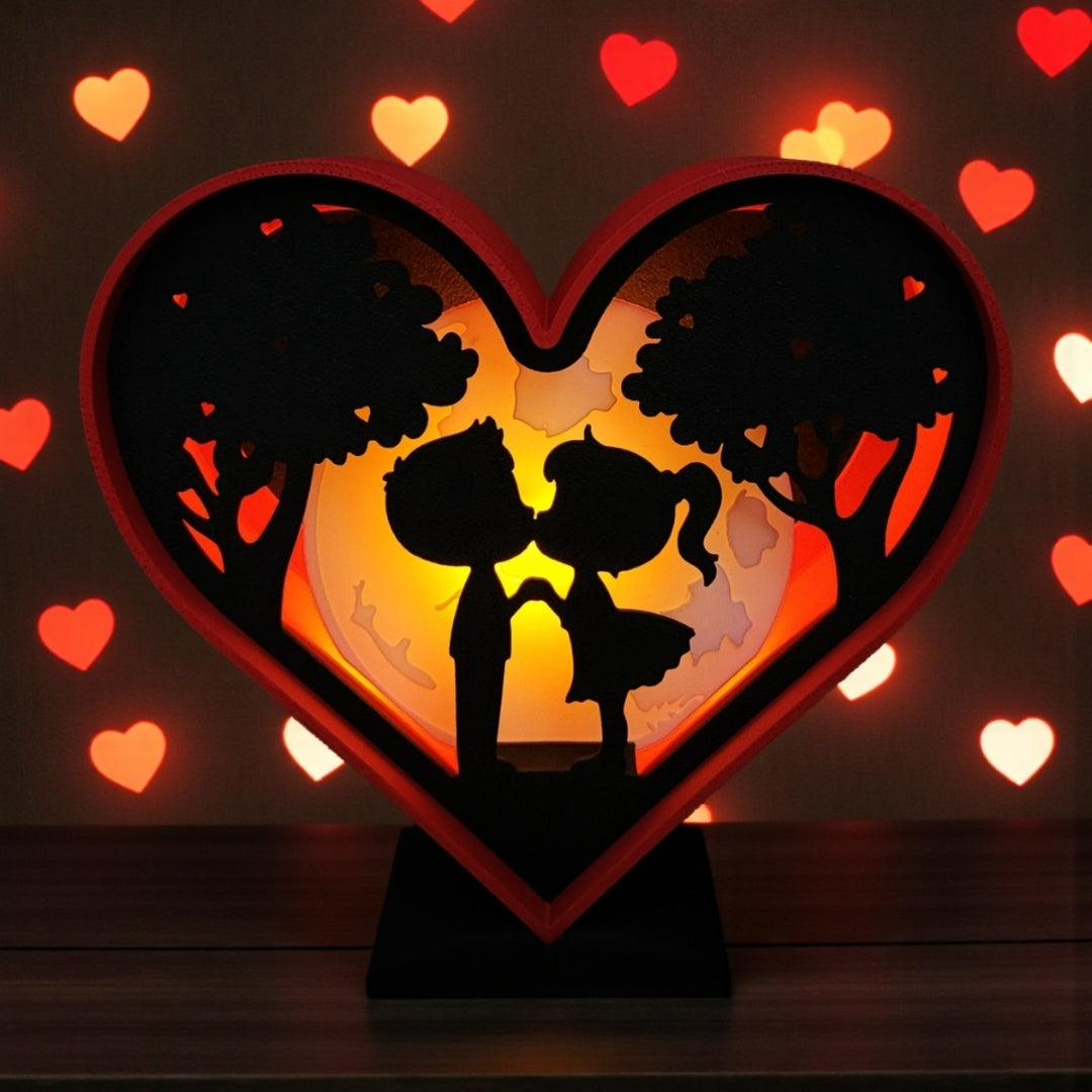 ❤️ Valentine’s Heart Lightbox – Romantic Glow Decor