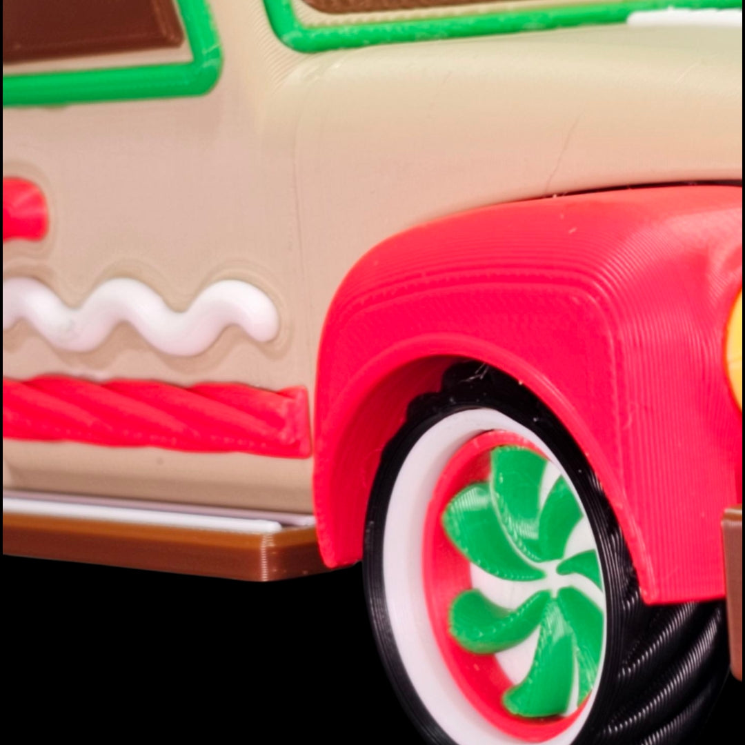 🚚✨ Gingerbread Christmas Truck – Festive Holiday Decor