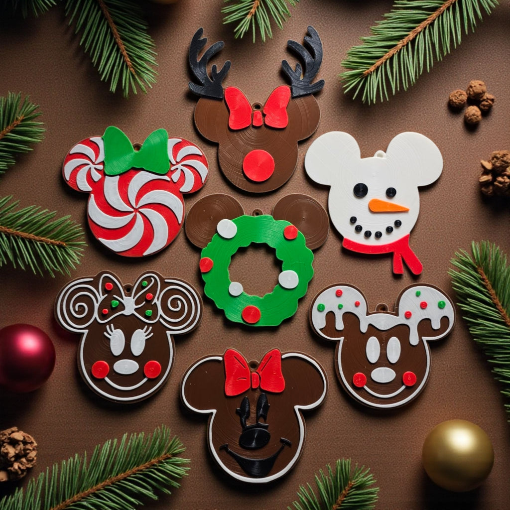 Holiday Character Ornament Collection Set – Festive Disney-Inspired Cheer for Your Tree! 🎄✨