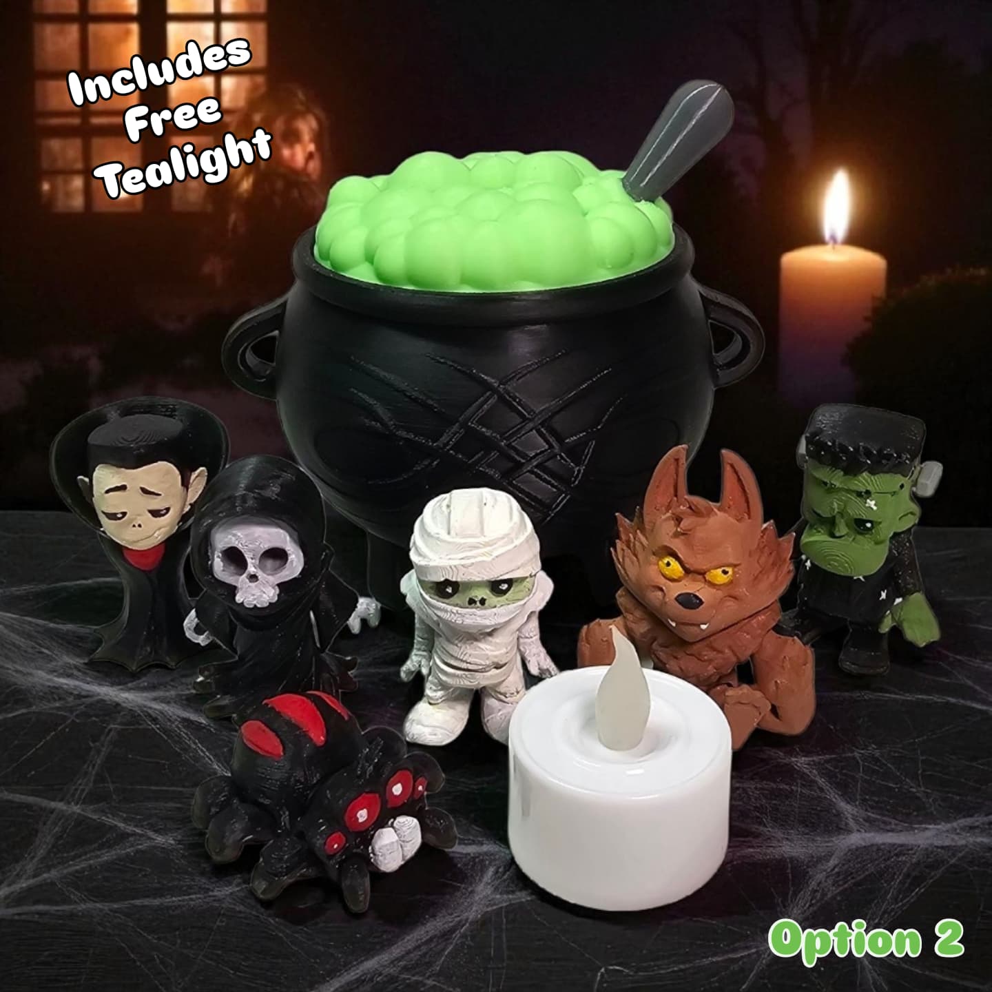 Boo Crew Bundle – 6 Mini Halloween Figures with Container