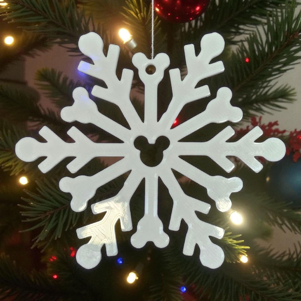 Set of 6 Magical Snowflakes  – Disney Inspired Edition ❄️✨