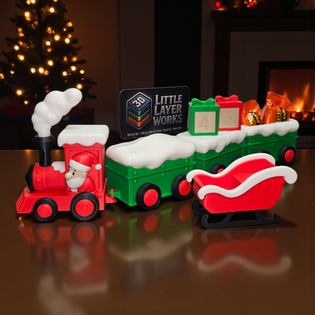 Christmas Countdown Train – Festive 3D Printed Display 🎅✨