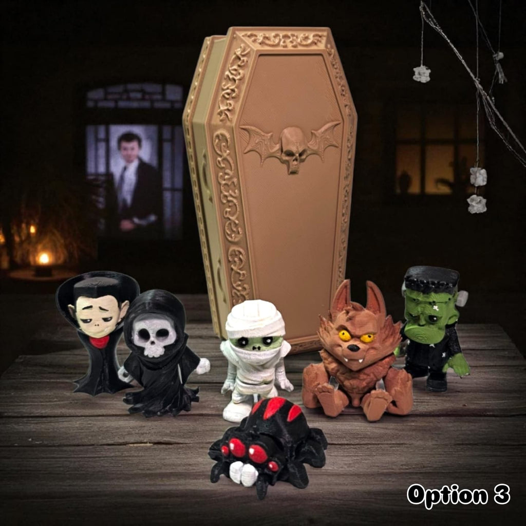 Boo Crew Bundle – 6 Mini Halloween Figures with Container