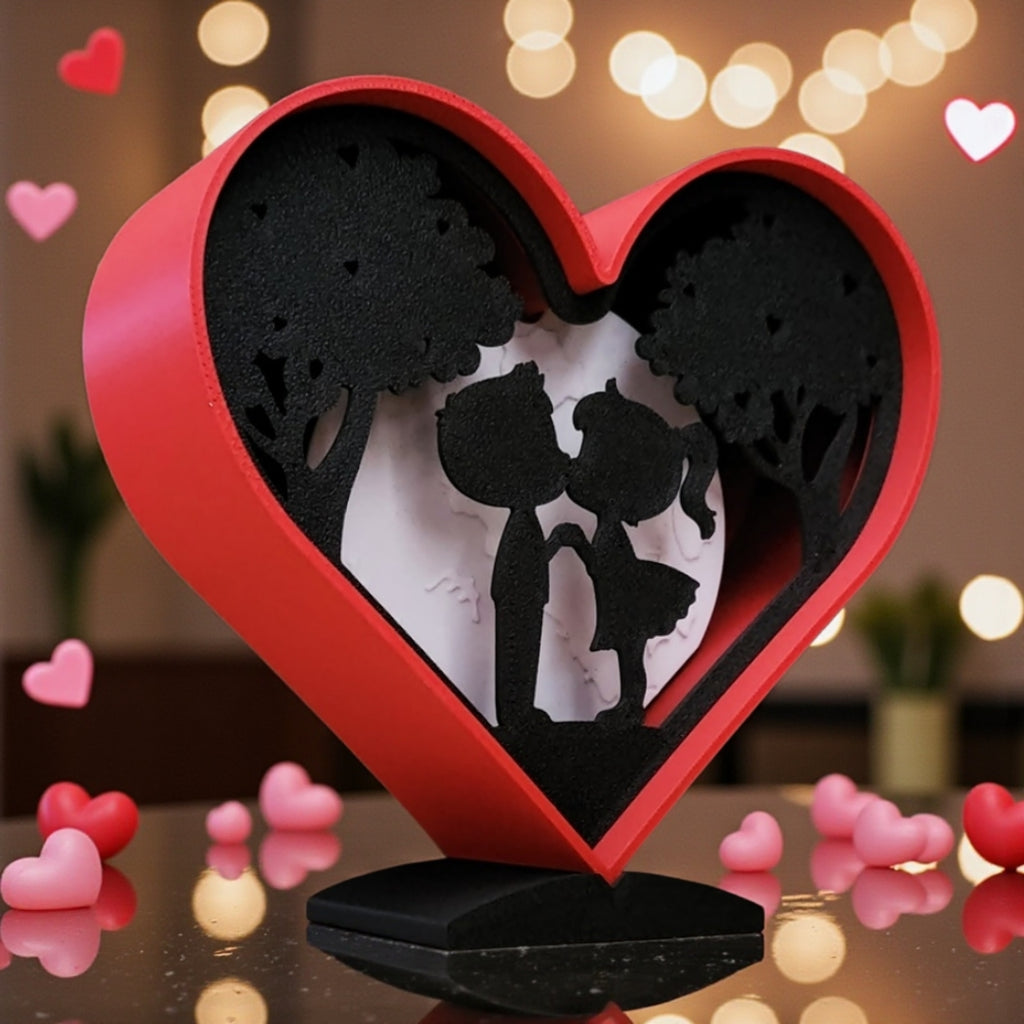 ❤️ Valentine’s Heart Lightbox – Romantic Glow Decor