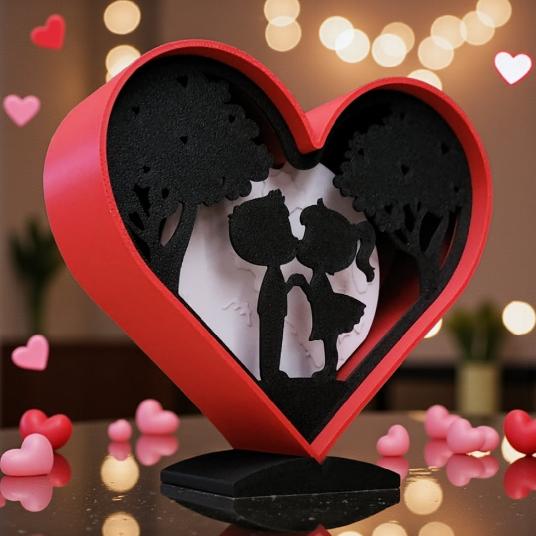 ❤️ Valentine’s Heart Lightbox – Romantic Glow Decor