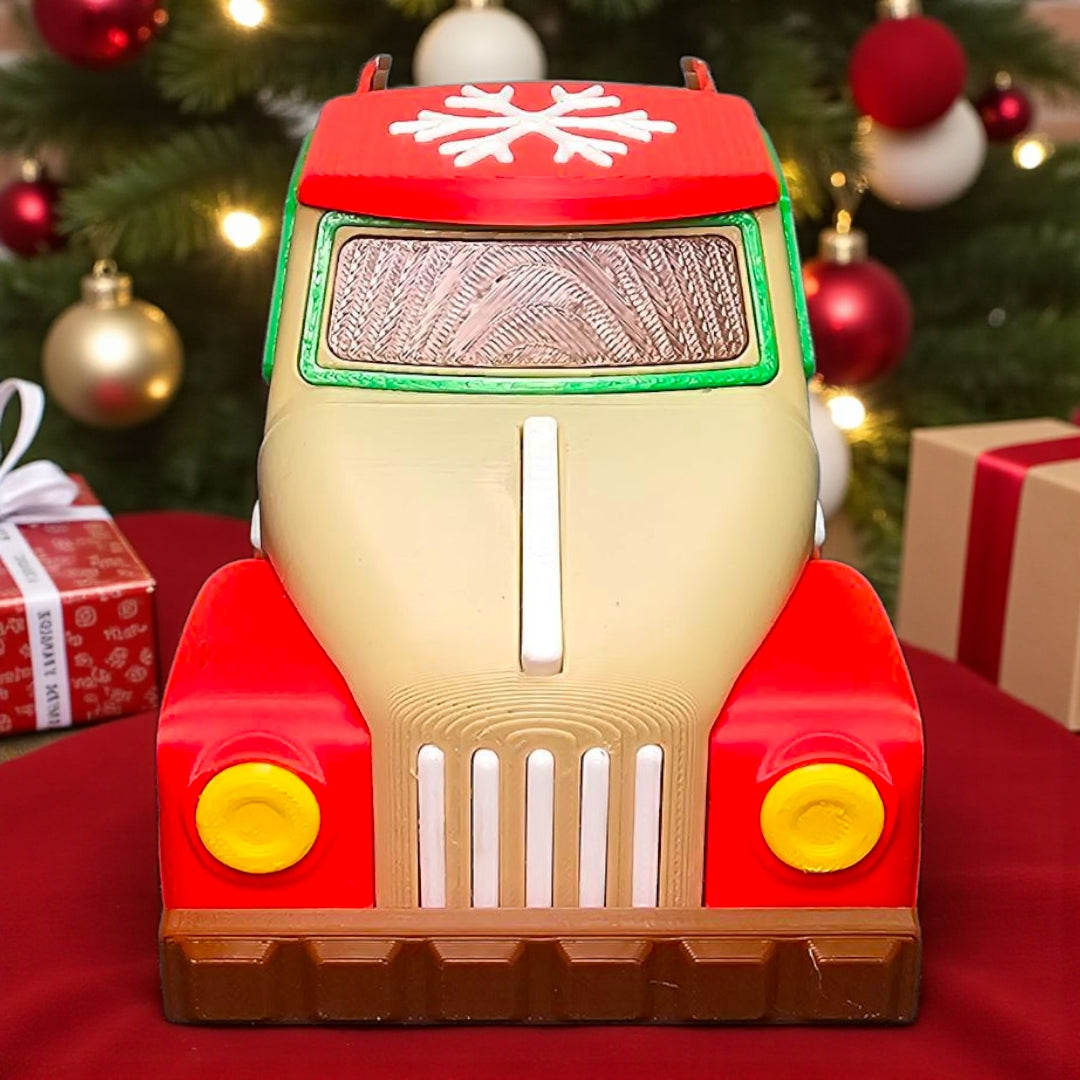 🚚✨ Gingerbread Christmas Truck – Festive Holiday Decor