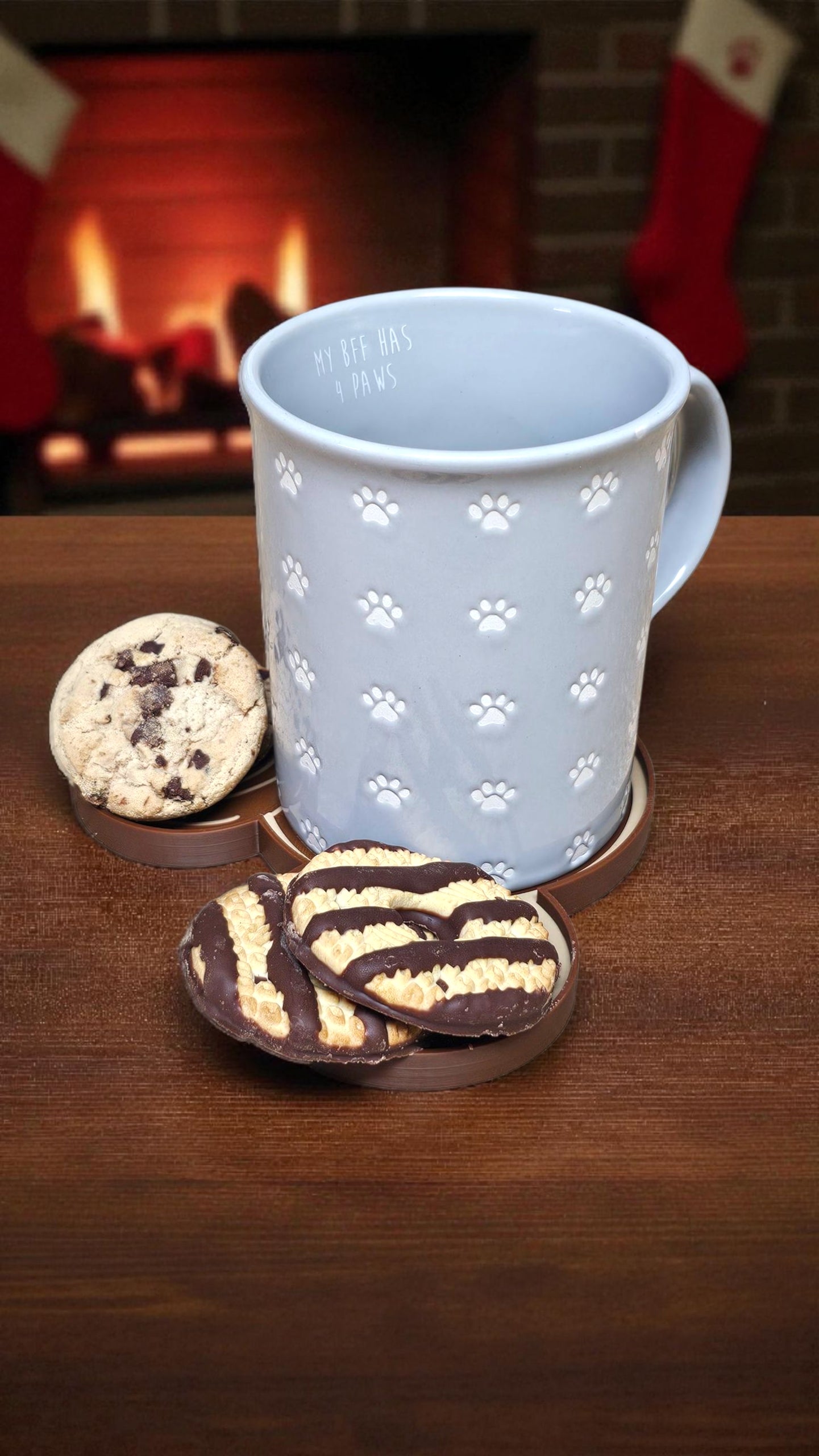Holiday Disney Cookie Coasters – Festive Mickey & Minnie Set 🍪✨