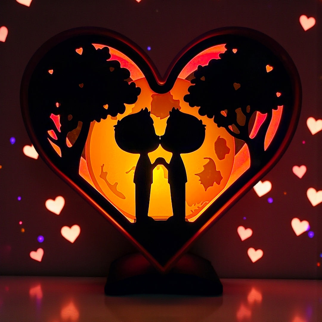 ❤️ Valentine’s Heart Lightbox – Romantic Glow Decor