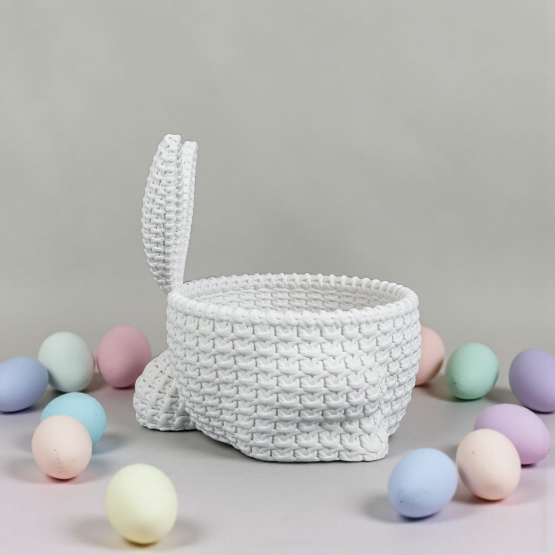 🐰🤍 Bunny Bowl – Easter Candy Basket