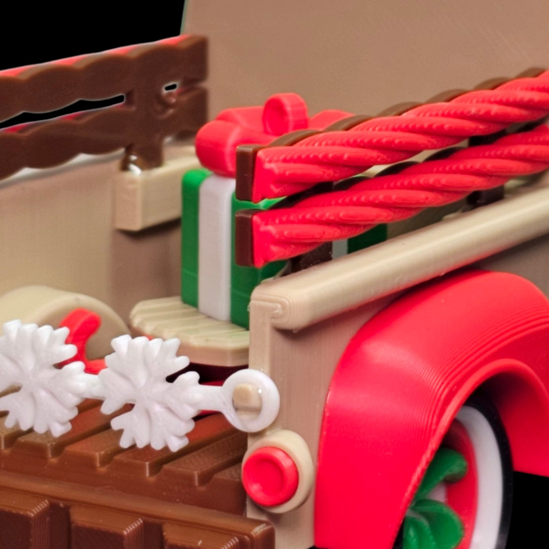 🚚✨ Gingerbread Christmas Truck – Festive Holiday Decor