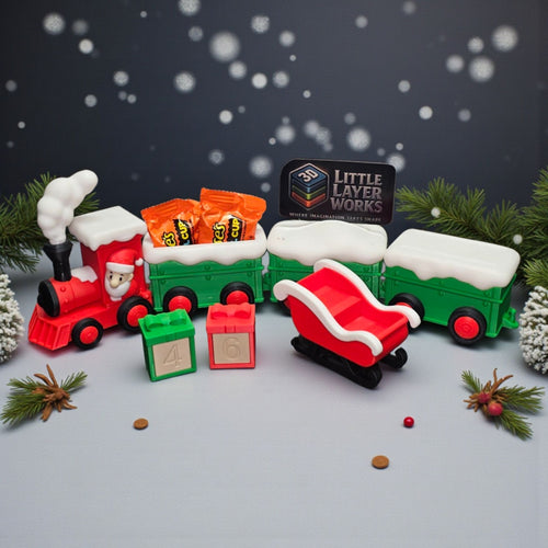 Christmas Countdown Train – Festive 3D Printed Display 🎅✨