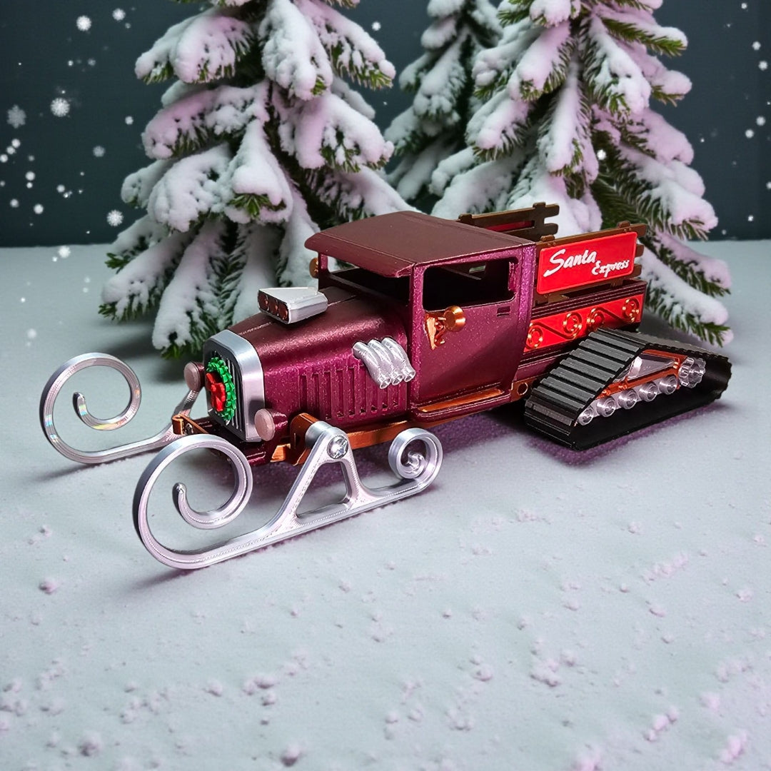 Santa Express Hot Rod Sleigh – The Ultimate Holiday Showstopper 🚗🎅🔥