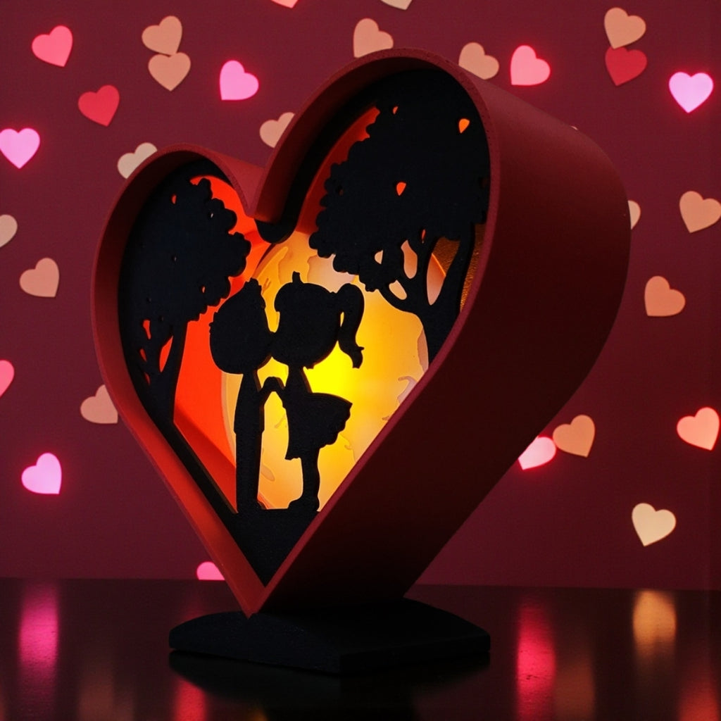 ❤️ Valentine’s Heart Lightbox – Romantic Glow Decor