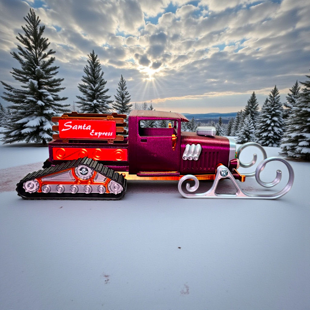 Santa Express Hot Rod Sleigh – The Ultimate Holiday Showstopper 🚗🎅🔥